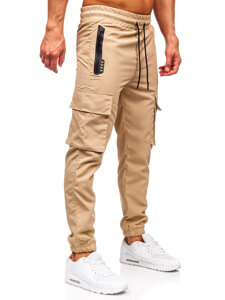 Homme Pantalon de jogging cargo Beige Bolf HSS297