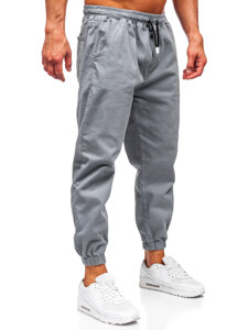 Homme Pantalon de jogging cargo Gris Bolf 001