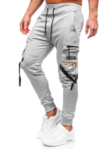 Homme Pantalon de jogging cargo Gris Bolf HS7162