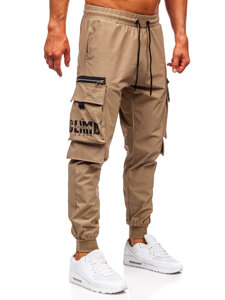 Homme Pantalon de jogging cargo Khaki Bolf K12