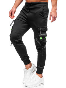 Homme Pantalon de jogging cargo Noir Bolf HS7162