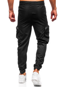 Homme Pantalon de jogging cargo Noir Bolf HSS296