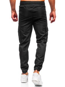 Homme Pantalon de jogging cargo Noir Bolf HSS297