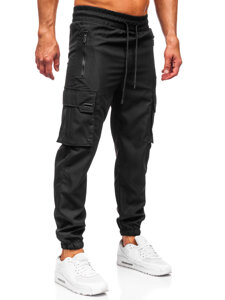 Homme Pantalon de jogging cargo Noir Bolf HSS298