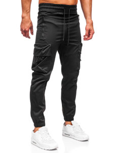 Homme Pantalon de jogging cargo Noir Bolf HSS299