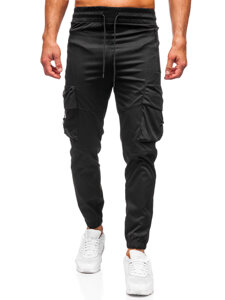 Homme Pantalon de jogging cargo Noir Bolf HSS299