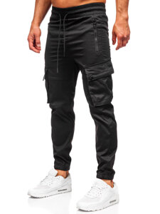 Homme Pantalon de jogging cargo Noir Bolf HSS300