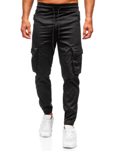 Homme Pantalon de jogging cargo Noir Bolf HSS300