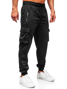 Homme Pantalon de jogging cargo Noir Bolf JX6360