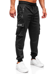 Homme Pantalon de jogging cargo Noir Bolf JX6362