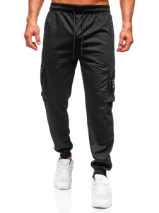 Homme Pantalon de jogging cargo Noir Bolf JX6362