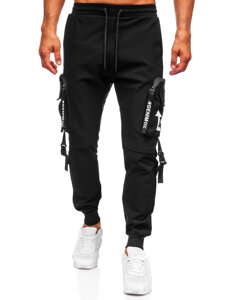 Homme Pantalon de jogging cargo Noir Bolf K13