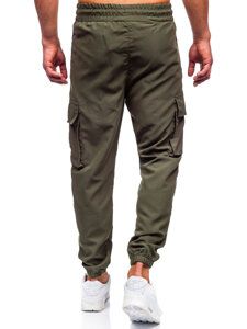 Homme Pantalon de jogging cargo Vert Bolf HSS297