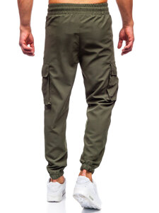 Homme Pantalon de jogging cargo Vert Bolf HSS298