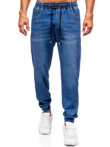 Homme Pantalon de jogging en jean Bleu foncé Bolf 8151