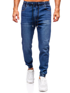 Homme Pantalon de jogging en jean Bleu foncé Bolf 8163