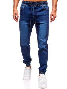 Homme Pantalon de jogging en jean Bleu foncé Bolf 8168