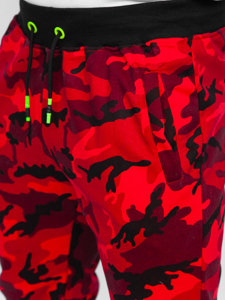 Homme Pantalon de sport Camo-Rouge Bolf KZ15B