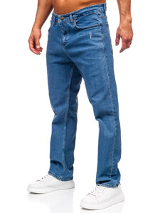 Homme Pantalon en jean regular fit Bleu foncé Bolf 5452