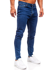 Homme Pantalon en jean regular fit Bleu foncé Bolf 6019