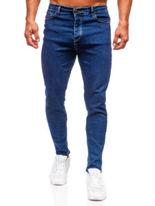 Homme Pantalon en jean regular fit Bleu foncé Bolf 6019