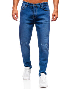 Homme Pantalon en jean regular fit Bleu foncé Bolf 6636