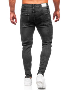 Homme Pantalon en jean regular fit Noir Bolf 6008