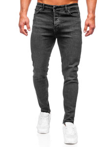 Homme Pantalon en jean regular fit Noir Bolf 6008