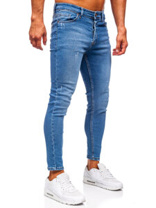 Homme Pantalon en jean skinny fit Bleu foncé Bolf 5828