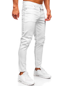 Homme Pantalon en jean slim fit Blanc Bolf 5888