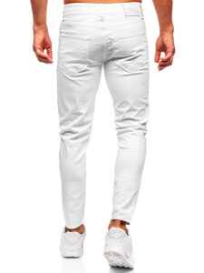 Homme Pantalon en jean slim fit Blanc Bolf 5888