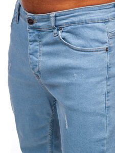 Homme Pantalon en jean slim fit Bleu Bolf 6446