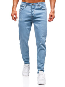 Homme Pantalon en jean slim fit Bleu Bolf 6446