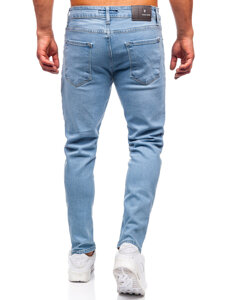 Homme Pantalon en jean slim fit Bleu Bolf 6472