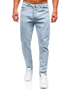 Homme Pantalon en jean slim fit Bleu Bolf 6561