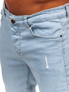 Homme Pantalon en jean slim fit Bleu Bolf 6561