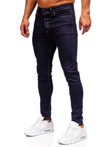 Homme Pantalon en jean slim fit Bleu foncé Bolf 5313