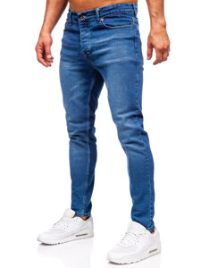 Homme Pantalon en jean slim fit Bleu foncé Bolf 6430