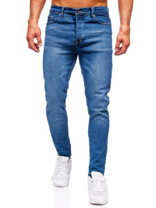 Homme Pantalon en jean slim fit Bleu foncé Bolf 6430