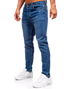 Homme Pantalon en jean slim fit Bleu foncé Bolf 6452