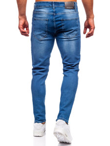 Homme Pantalon en jean slim fit Bleu foncé Bolf 6458