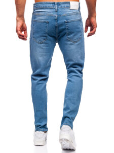 Homme Pantalon en jean slim fit Bleu foncé Bolf 6462