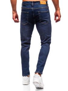 Homme Pantalon en jean slim fit Bleu foncé Bolf 6479