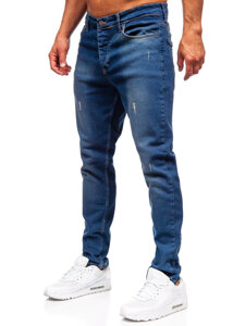 Homme Pantalon en jean slim fit Bleu foncé Bolf 6518