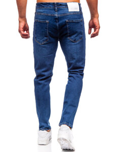 Homme Pantalon en jean slim fit Bleu foncé Bolf 6536