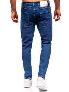 Homme Pantalon en jean slim fit Bleu foncé Bolf 6553