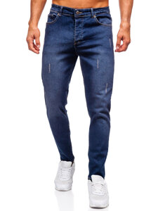 Homme Pantalon en jean slim fit Bleu foncé Bolf 6558-2