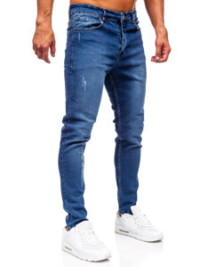 Homme Pantalon en jean slim fit Bleu foncé Bolf 6585