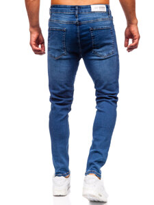 Homme Pantalon en jean slim fit Bleu foncé Bolf 6585