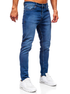 Homme Pantalon en jean slim fit Bleu foncé Bolf 6591